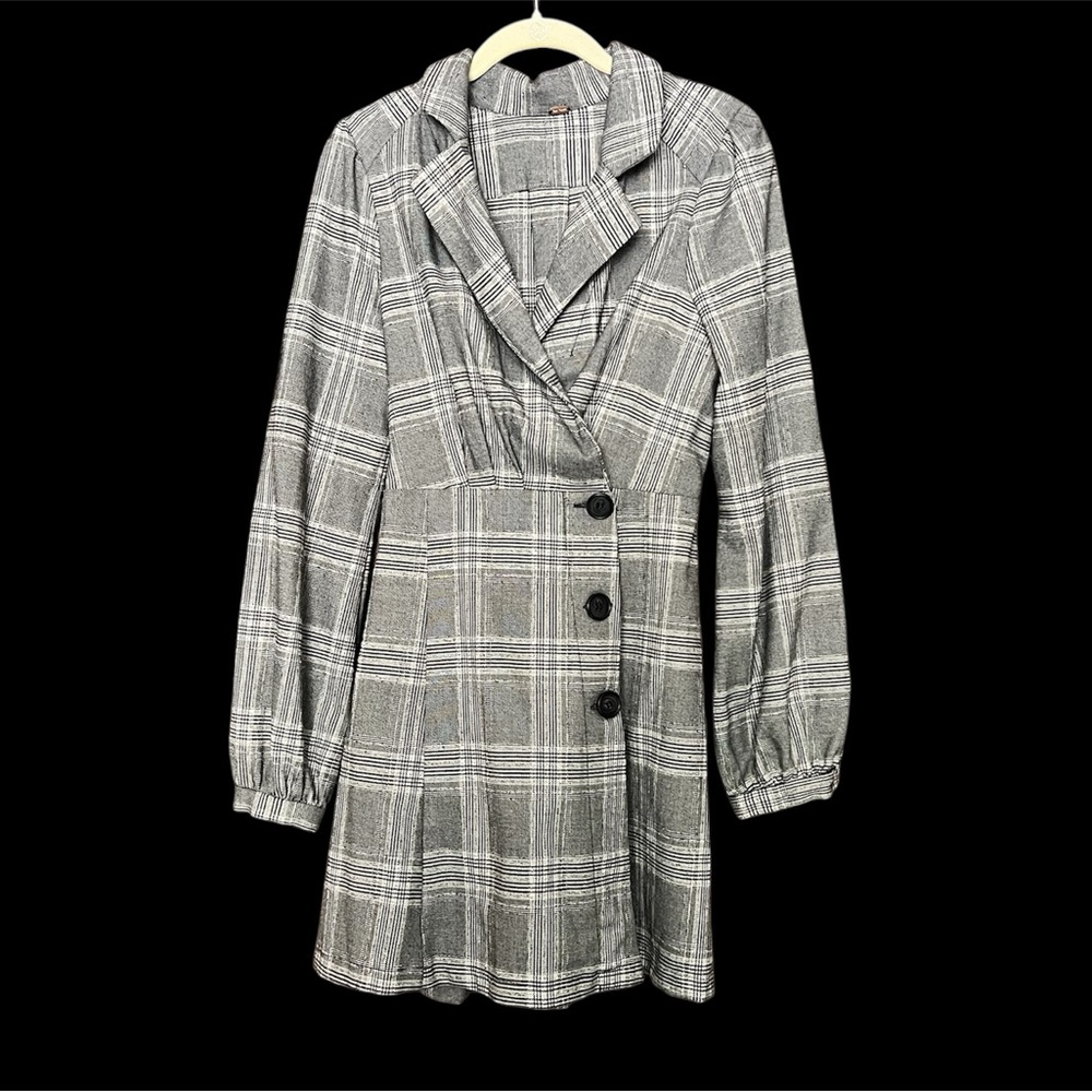 Free People Poetcore Plaid Blazer Dress - Picture 2 of 3